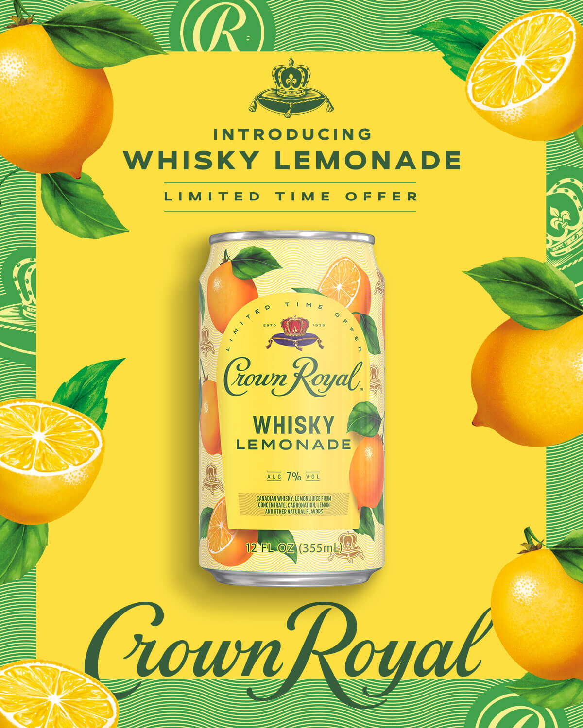 Crown Royal Whisky Lemonade Hero Mobile